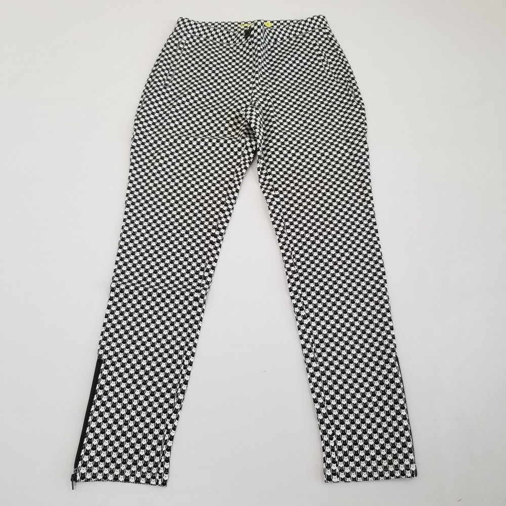 Betabrand Cat Print Skinny Leg Pencil Dress Yoga Pants Medium Long New
